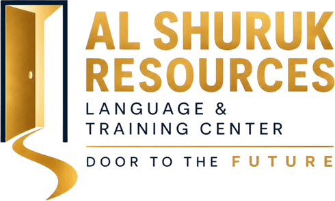 Al Shuruk Resources — Language & Training Center. Door to the Future.